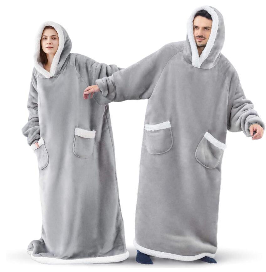 Full body outlet blanket with hood