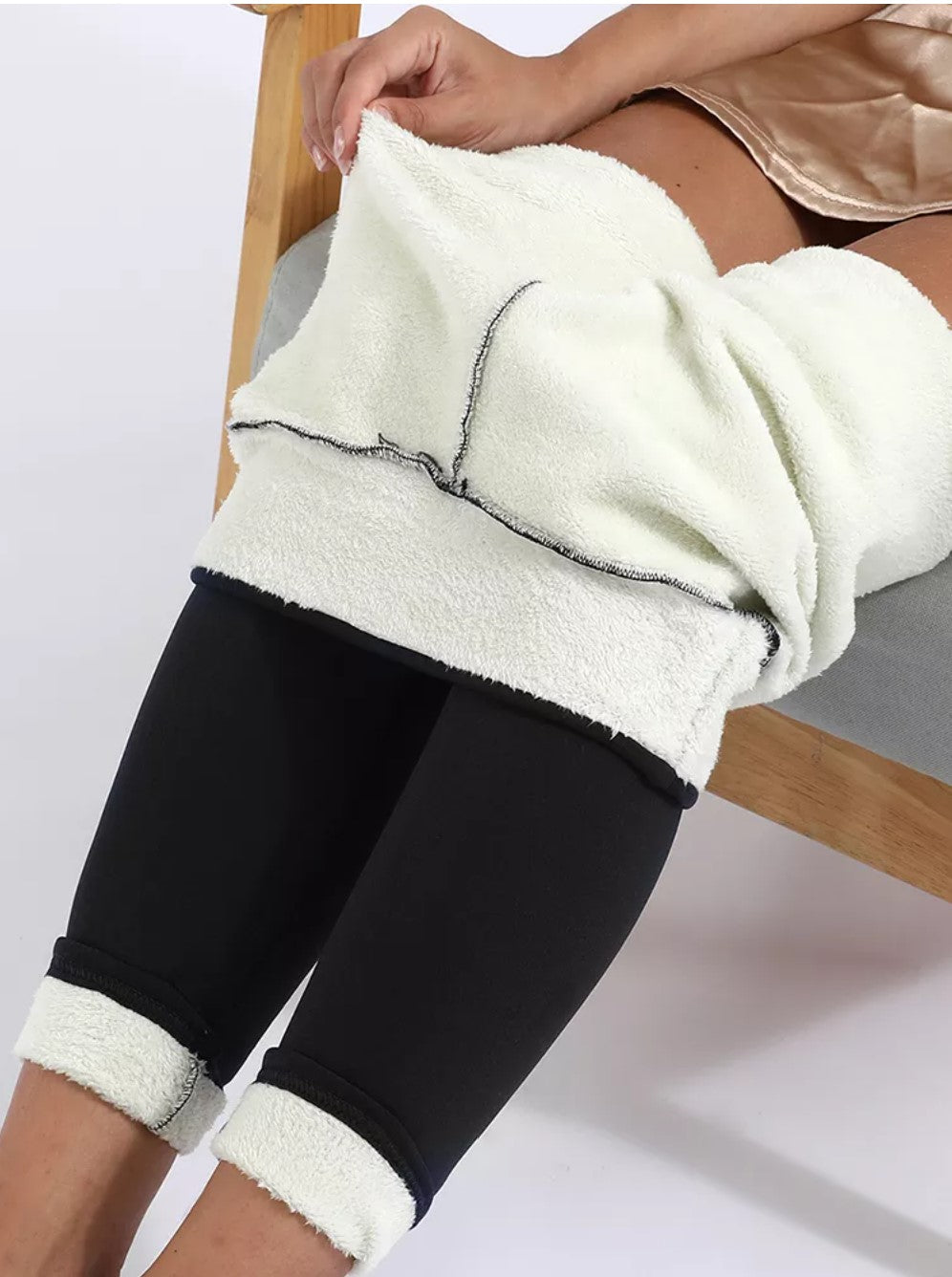 Buy Winter Plush Fleece Lined Leggings Warm High Waist Stretchy Slimming  Pants S-5XL Online | Kogan.com